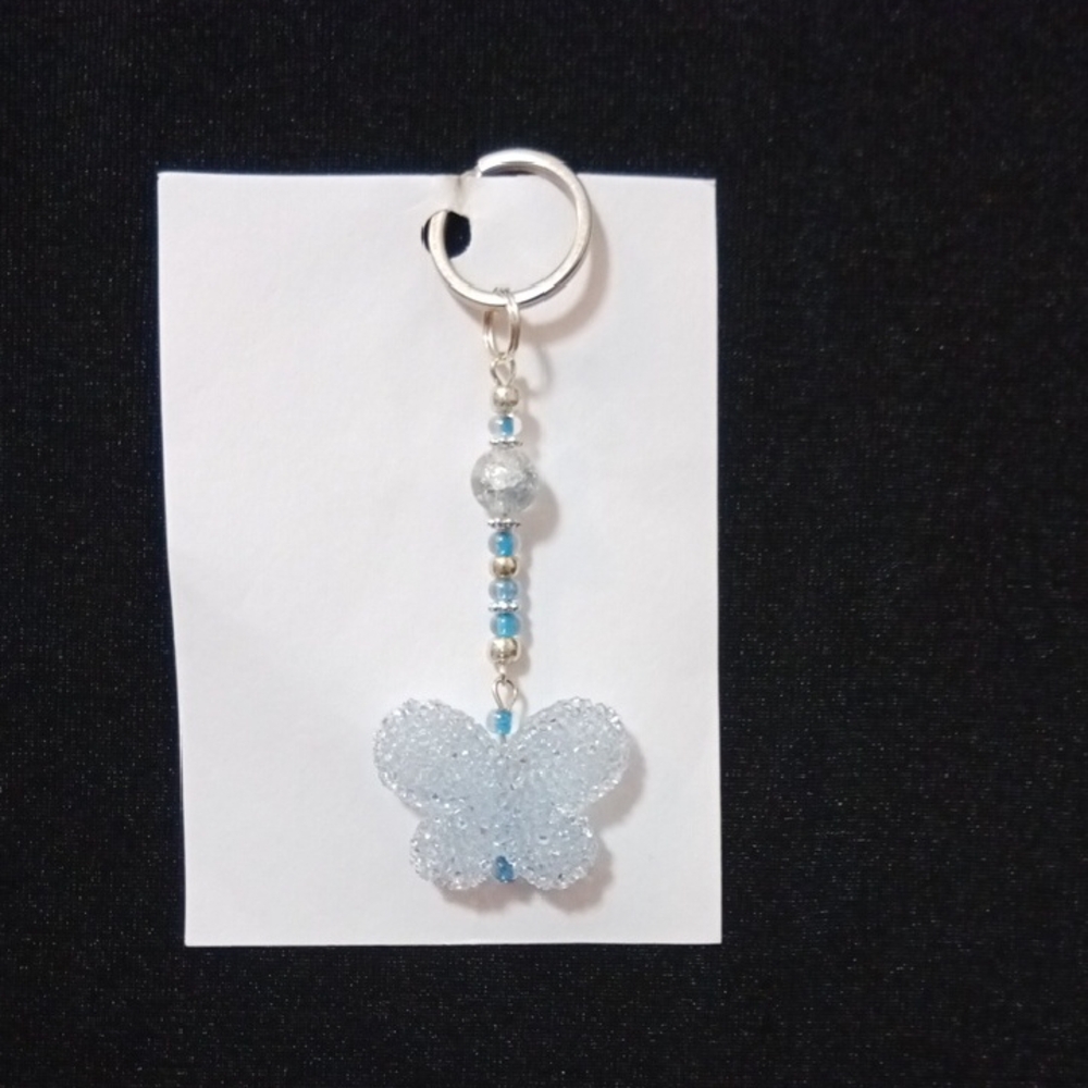 Elegant Blue  Handmade Butterfly Key Holder